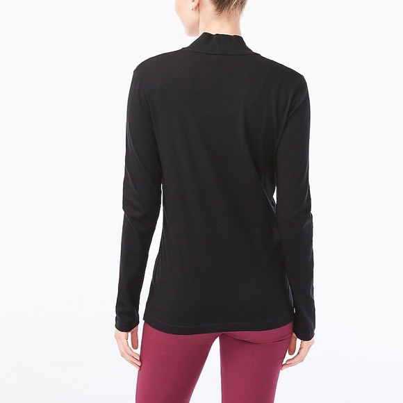 NWT J. Crew Factory Cascading cardigan in black - Picture 3 of 8